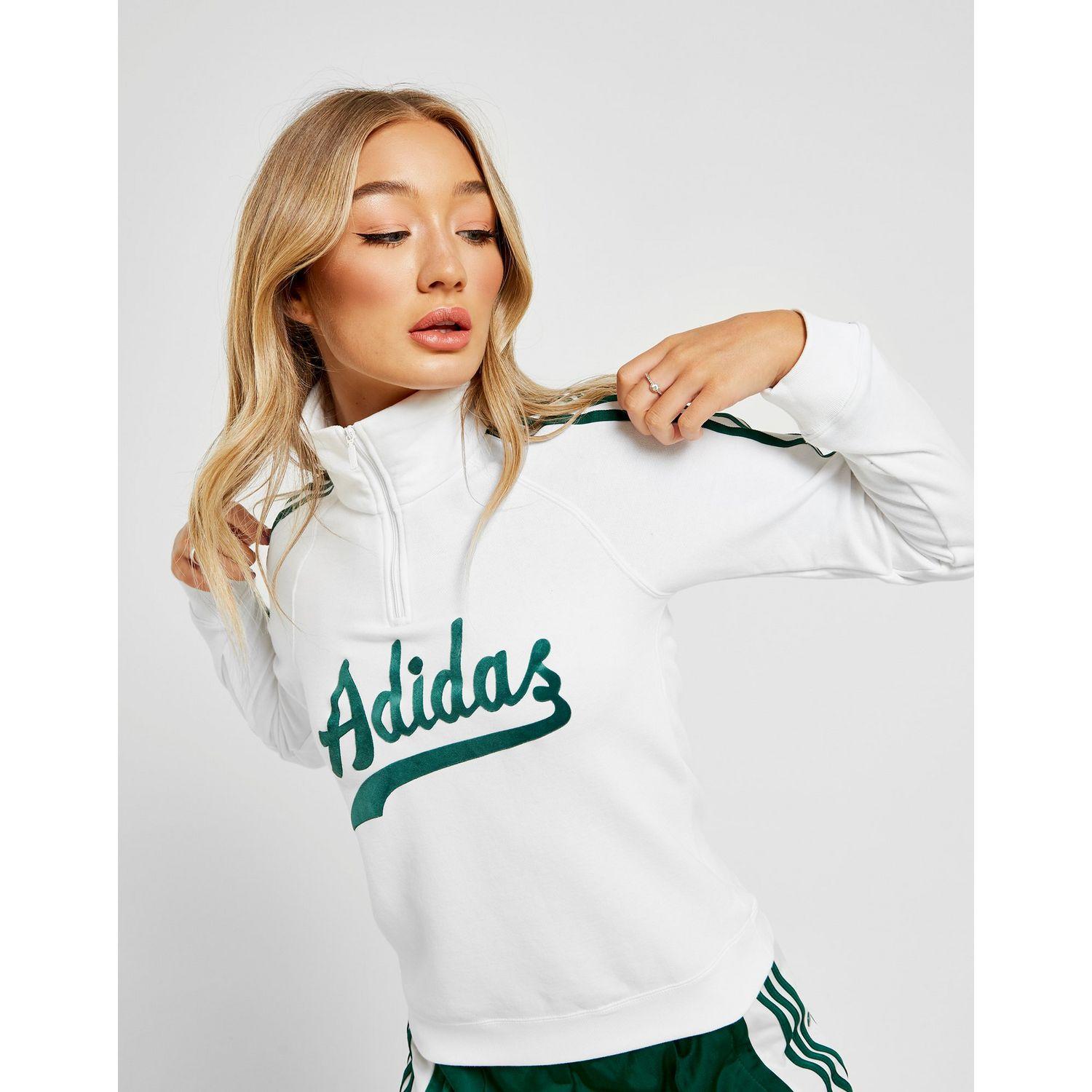 white and green adidas hoodie
