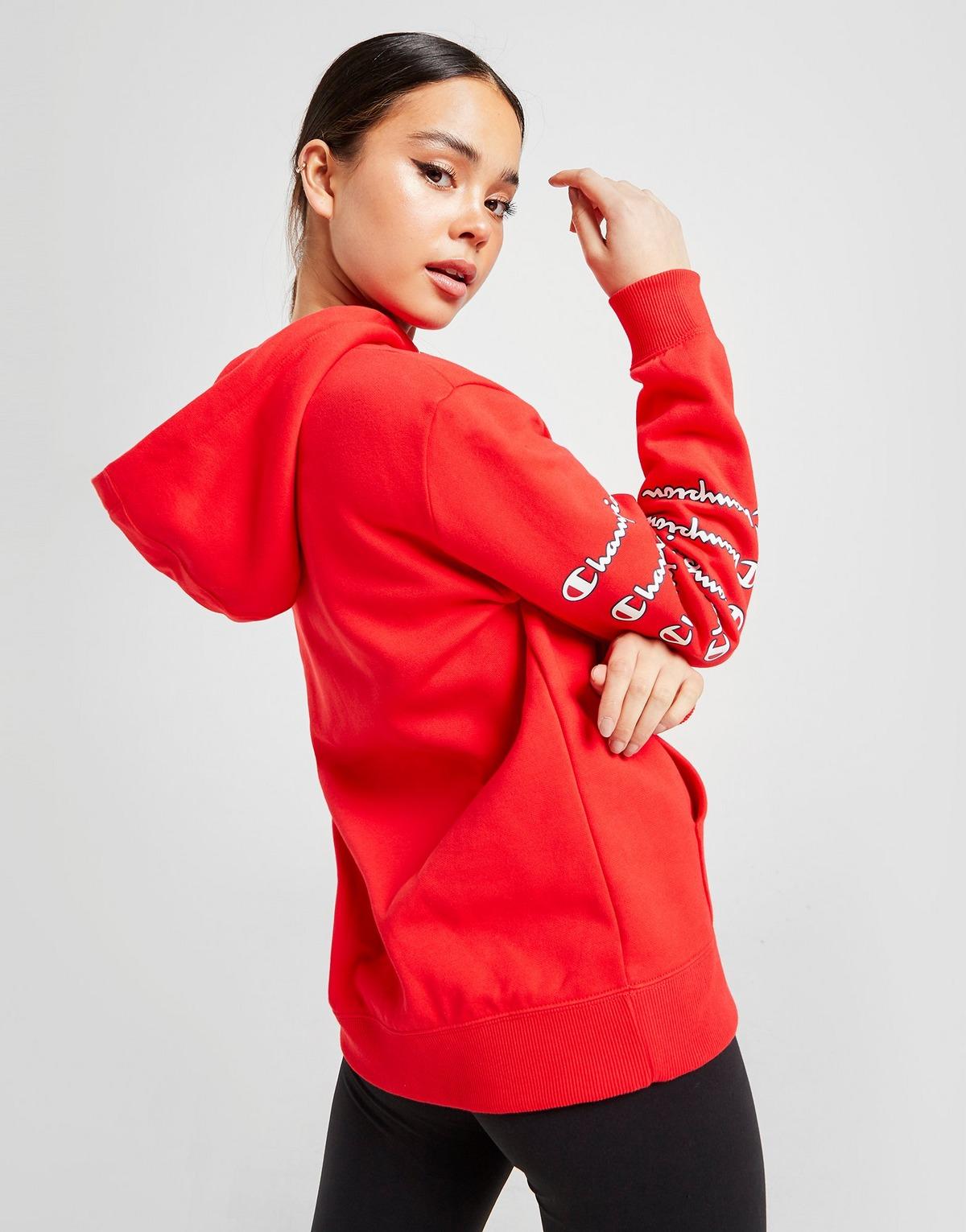 Champion repeat logo boyfriend overhead hoodie Clearance