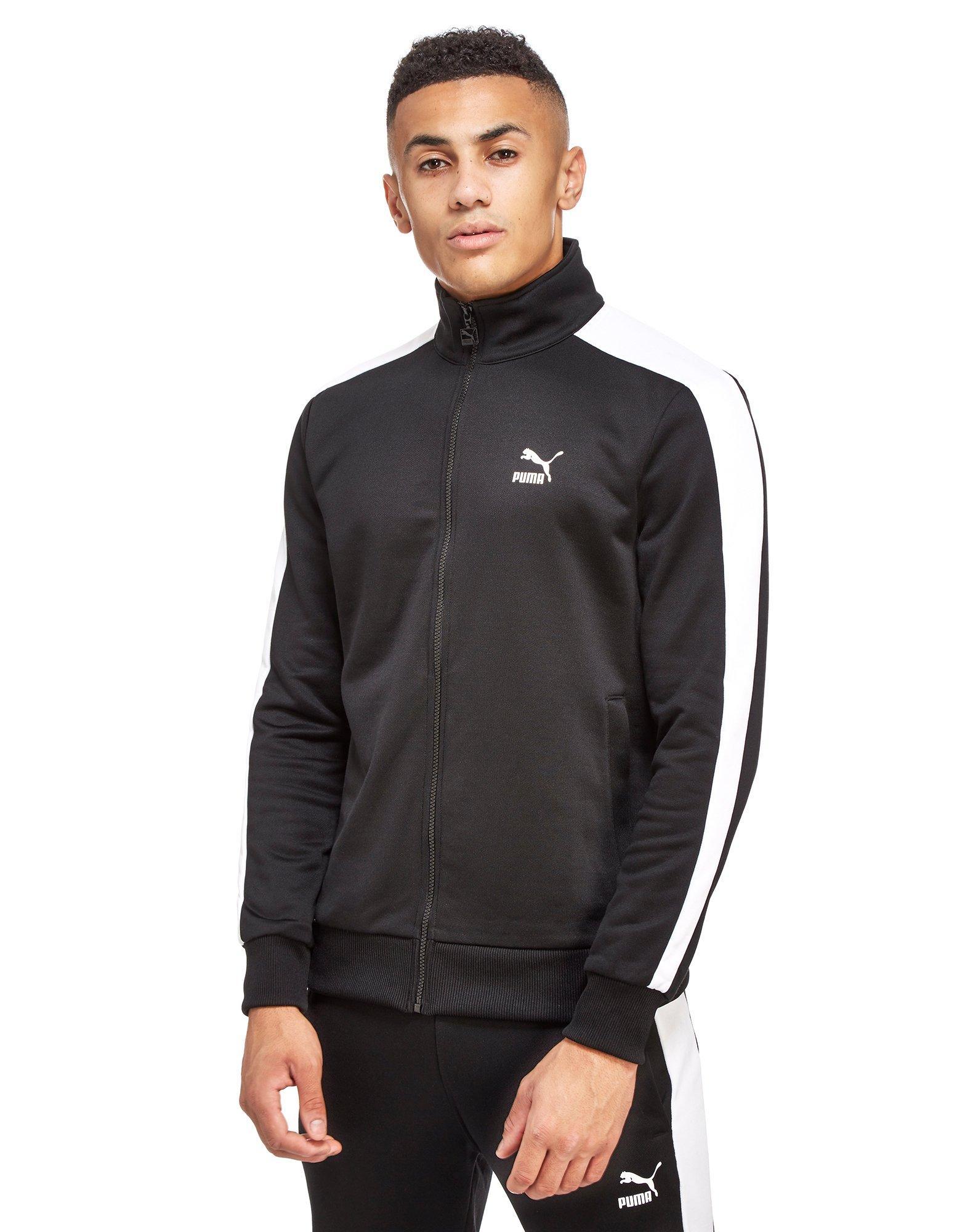 PUMA Cotton Archive T7 Tracksuit Top in Black for Men - Lyst