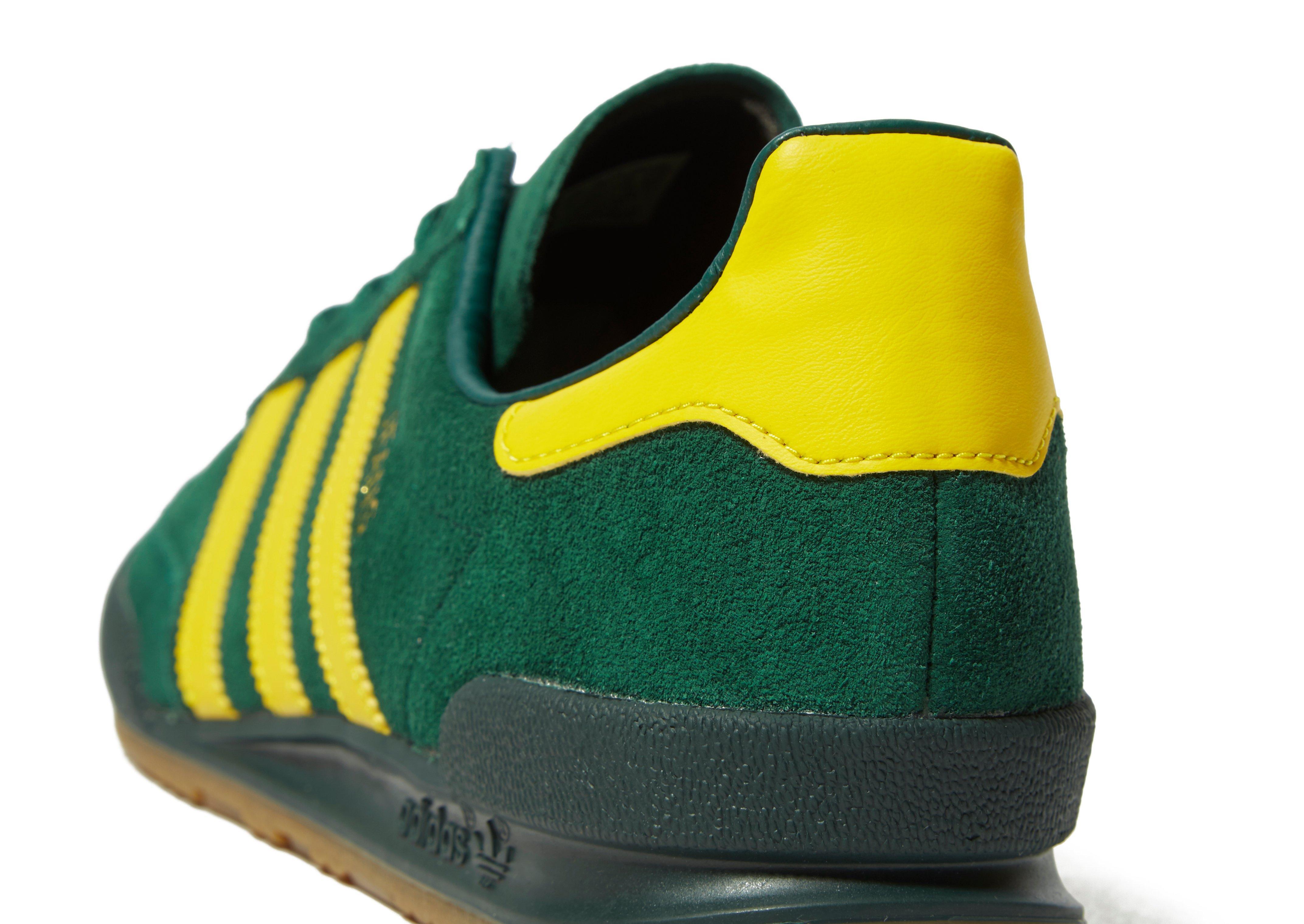 adidas jeans green and yellow