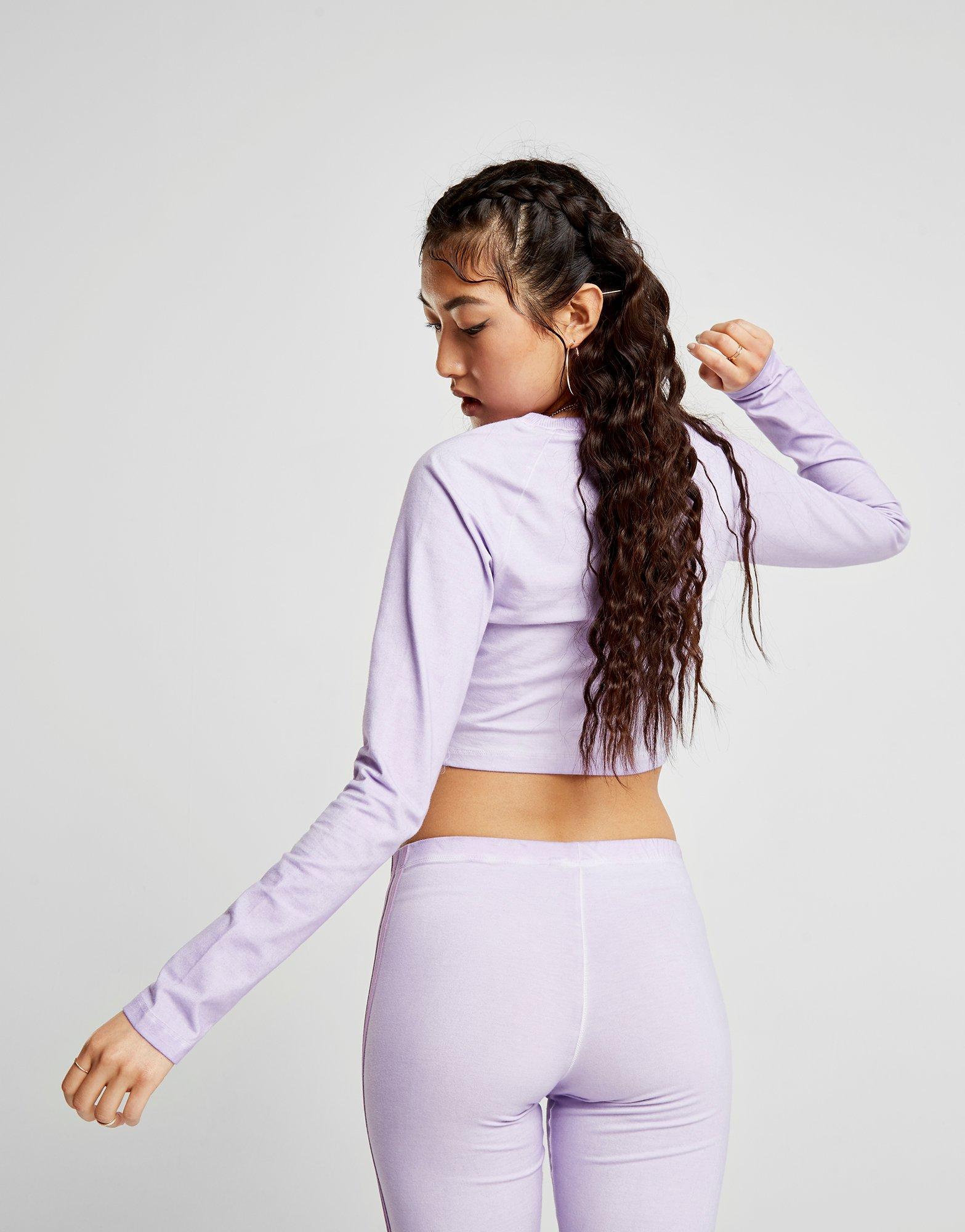 adidas lilac crop top