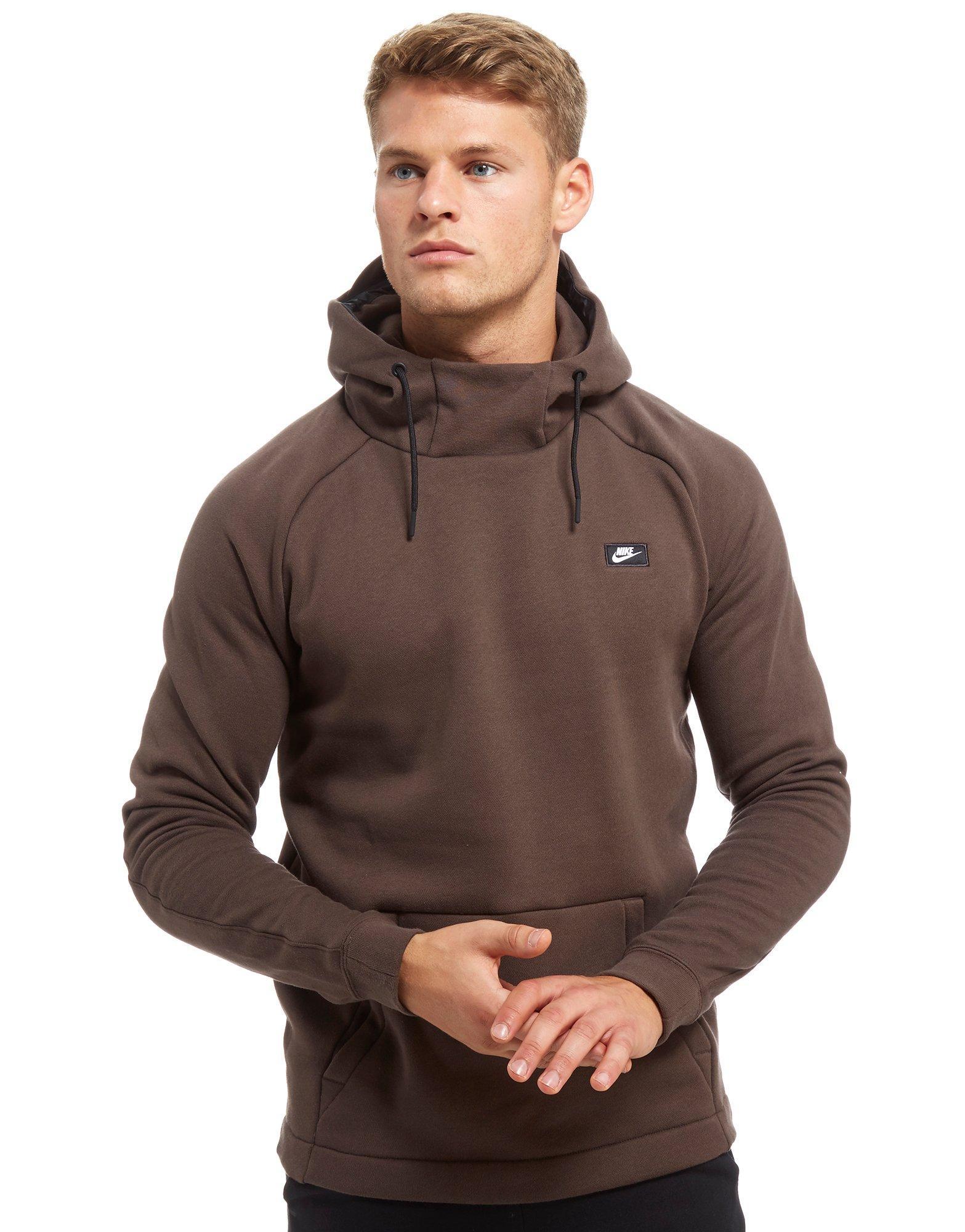 Nike Cotton Modern Overhead Hoodie in Brown for Men - Lyst