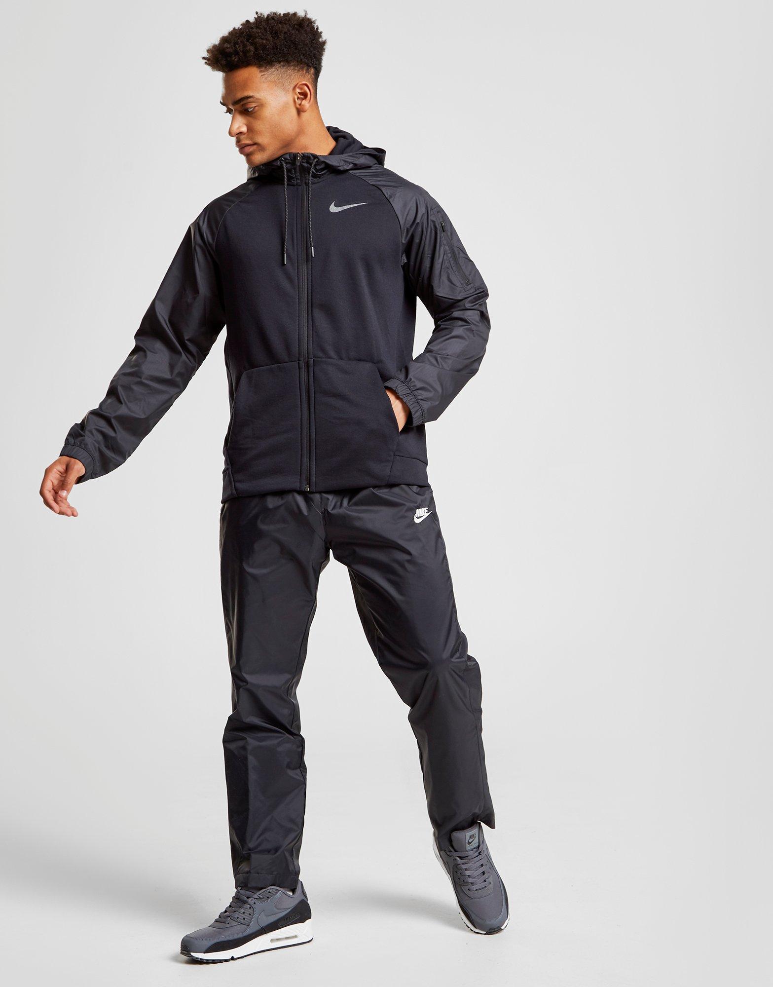 nike dry overlay full zip hoodie