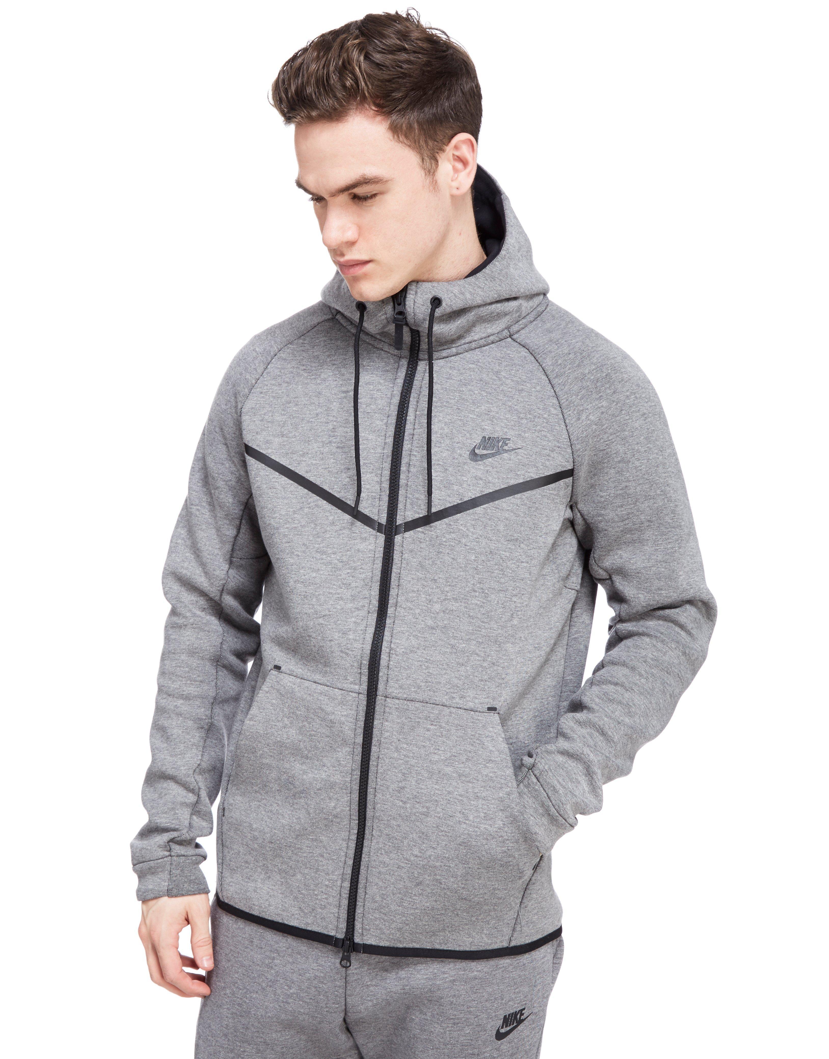Nike Tech Fleece Windrunner Full Zip Hoodie in Grey (Gray) for Men - Lyst