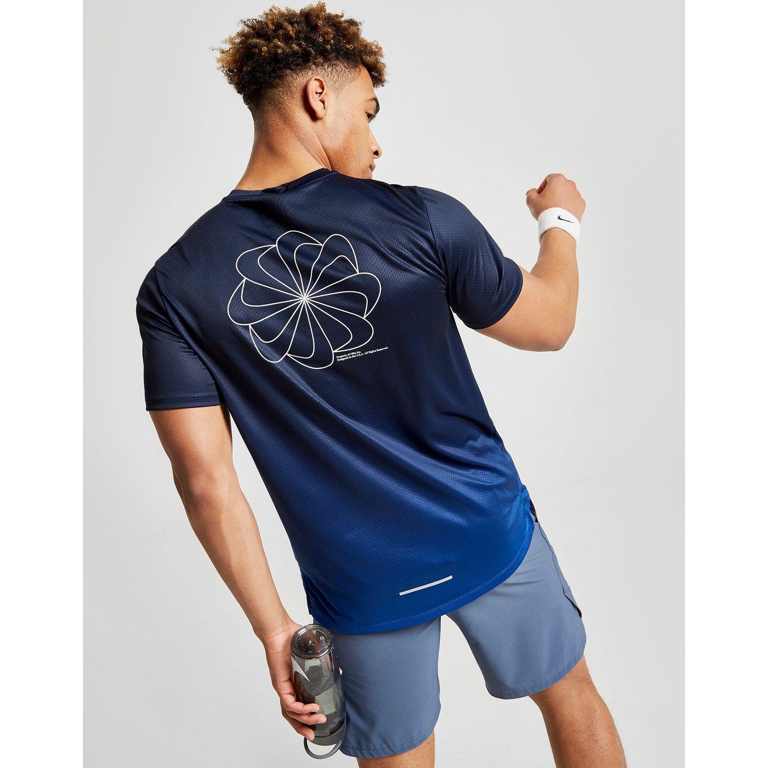 Nike Synthetic Pinwheel Fade T-shirt in Blue for Men - Lyst