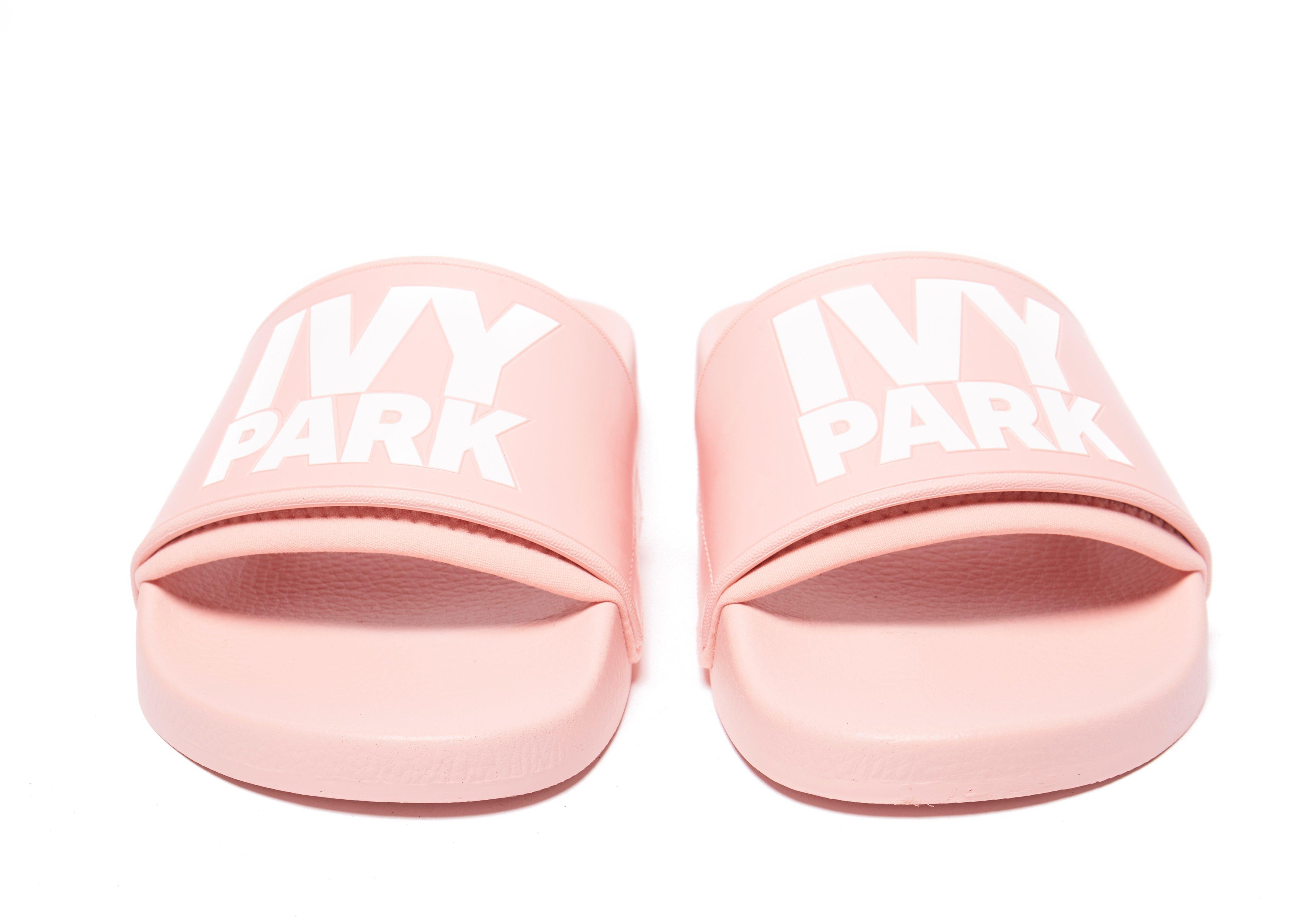 pink ivy park sliders