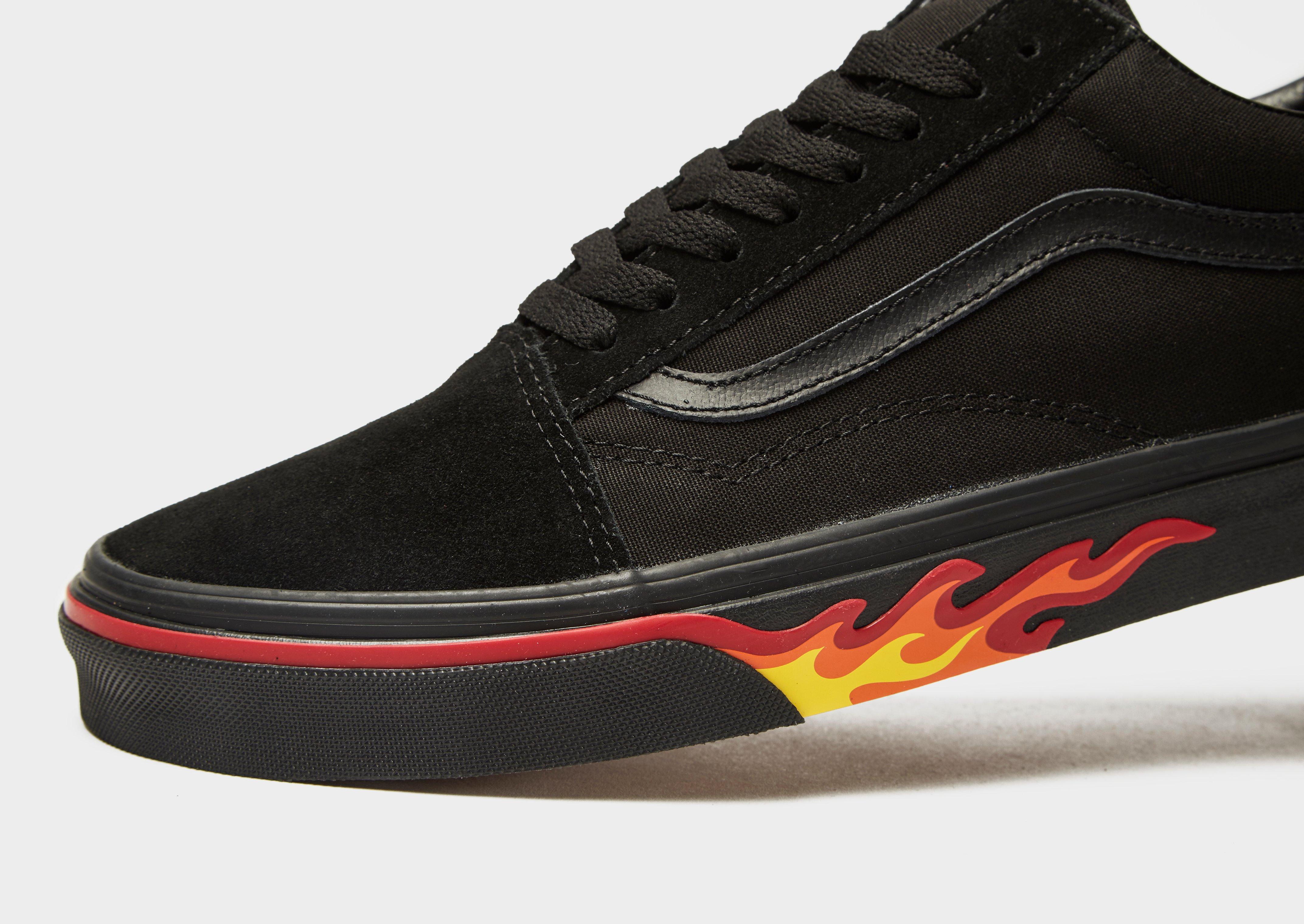 vans old skool flame wall