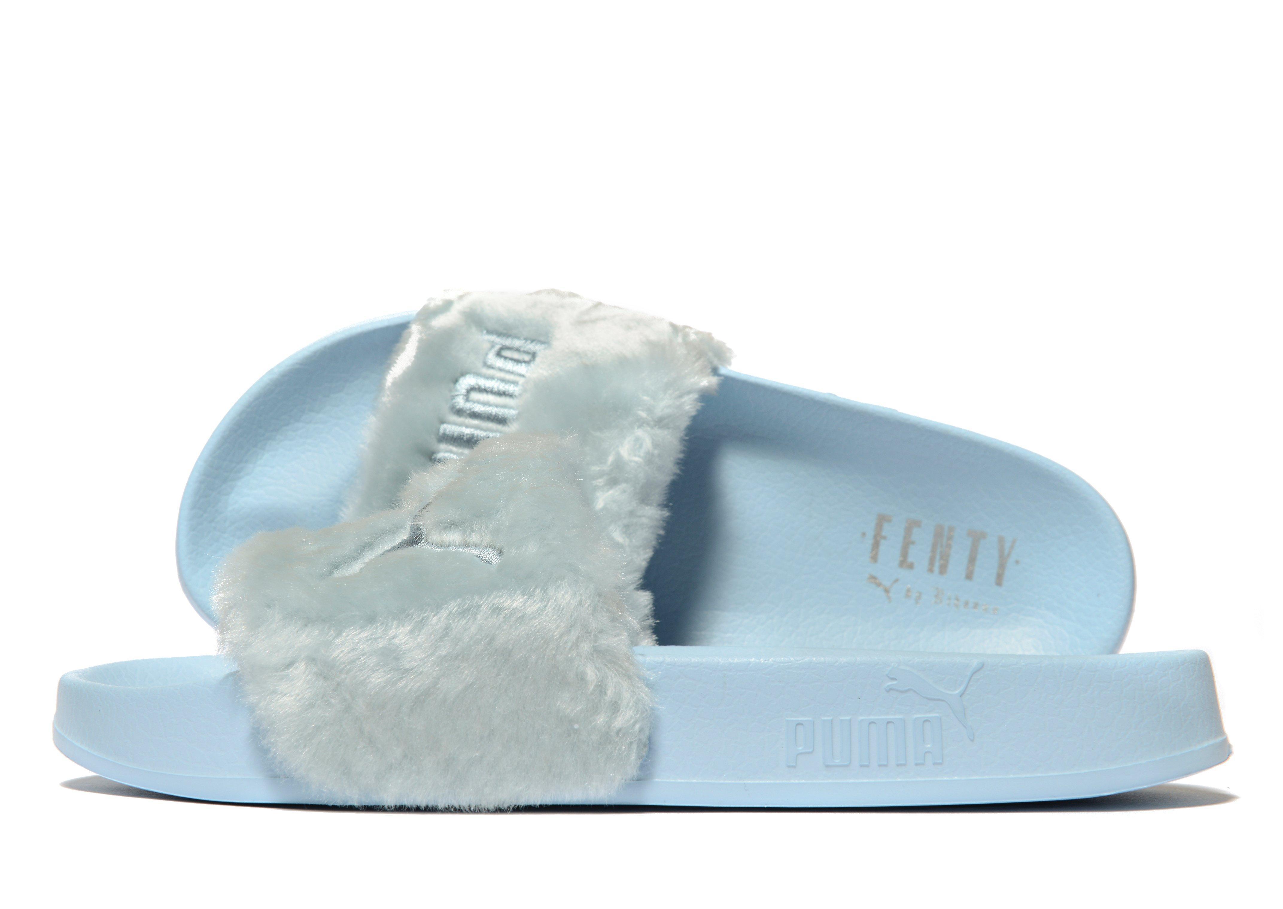 puma furry slides