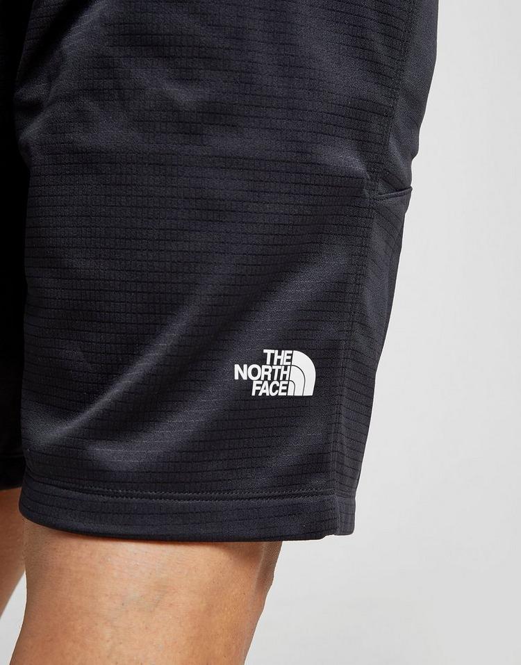 the north face train n logo shorts