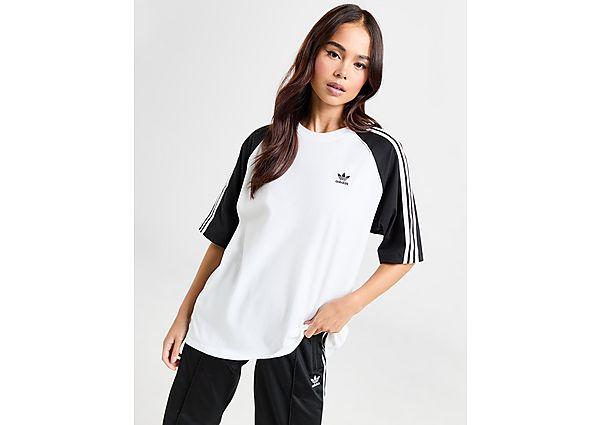 adidas Originals Sst Raglan T shirt in Black Lyst UK