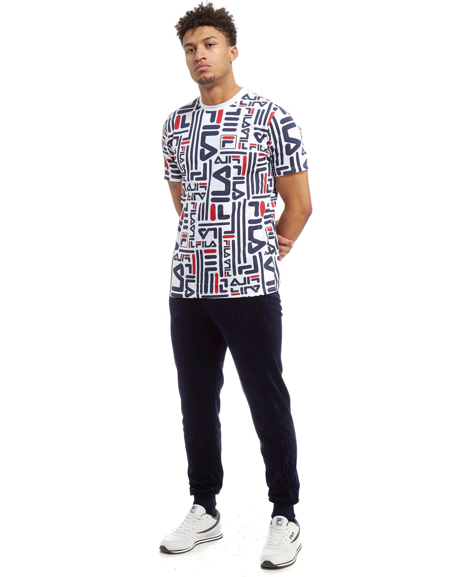 fila all over print t shirt