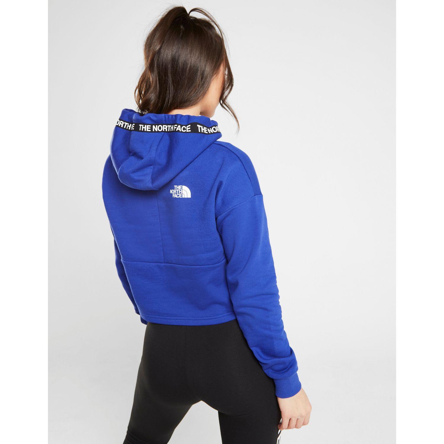 the north face tape crop hoodie
