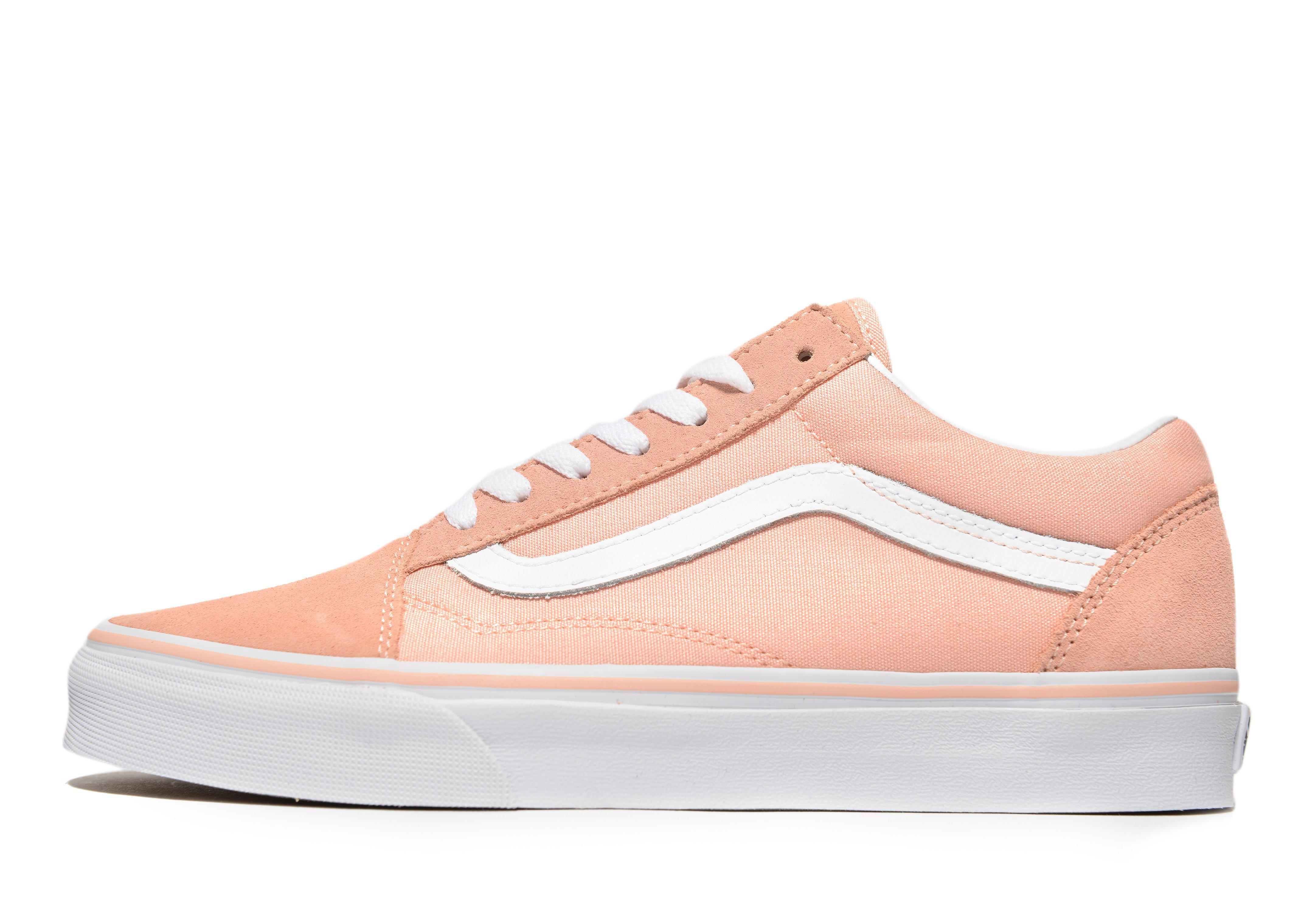 peach vans womens