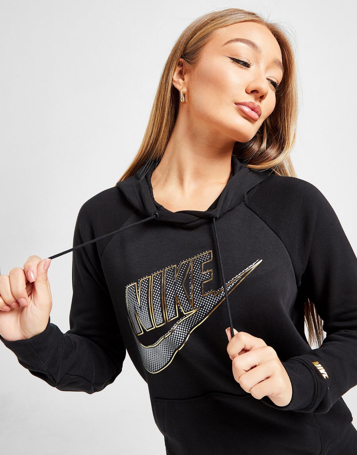 nike hoodie metallic