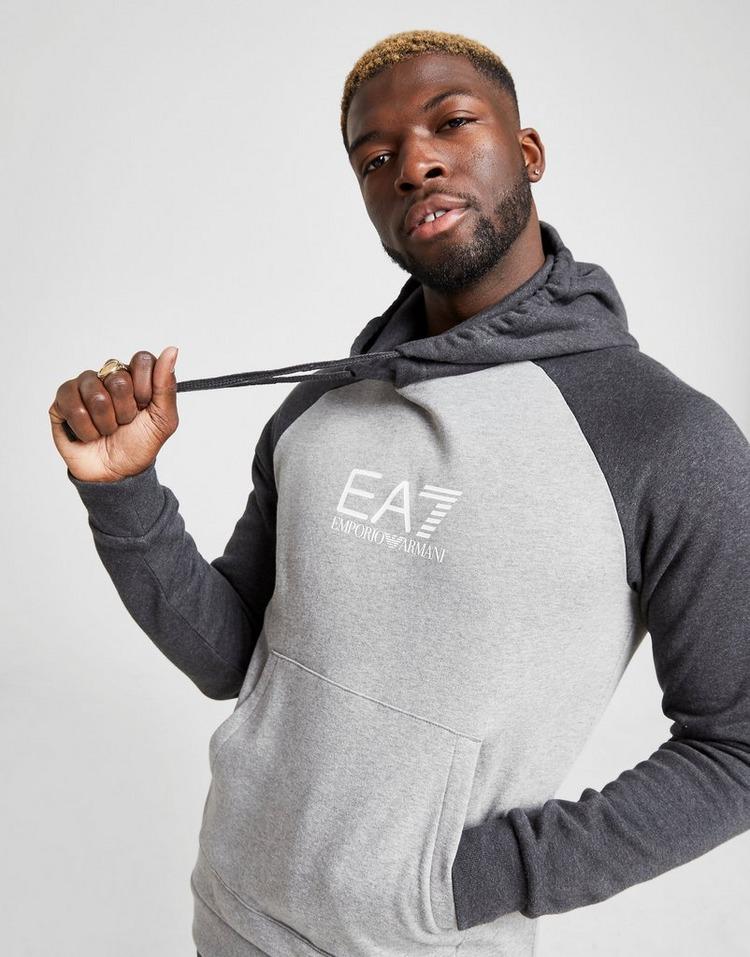 ea7 Grey Colour Block Hooded Fleece Tracksuit.jpeg