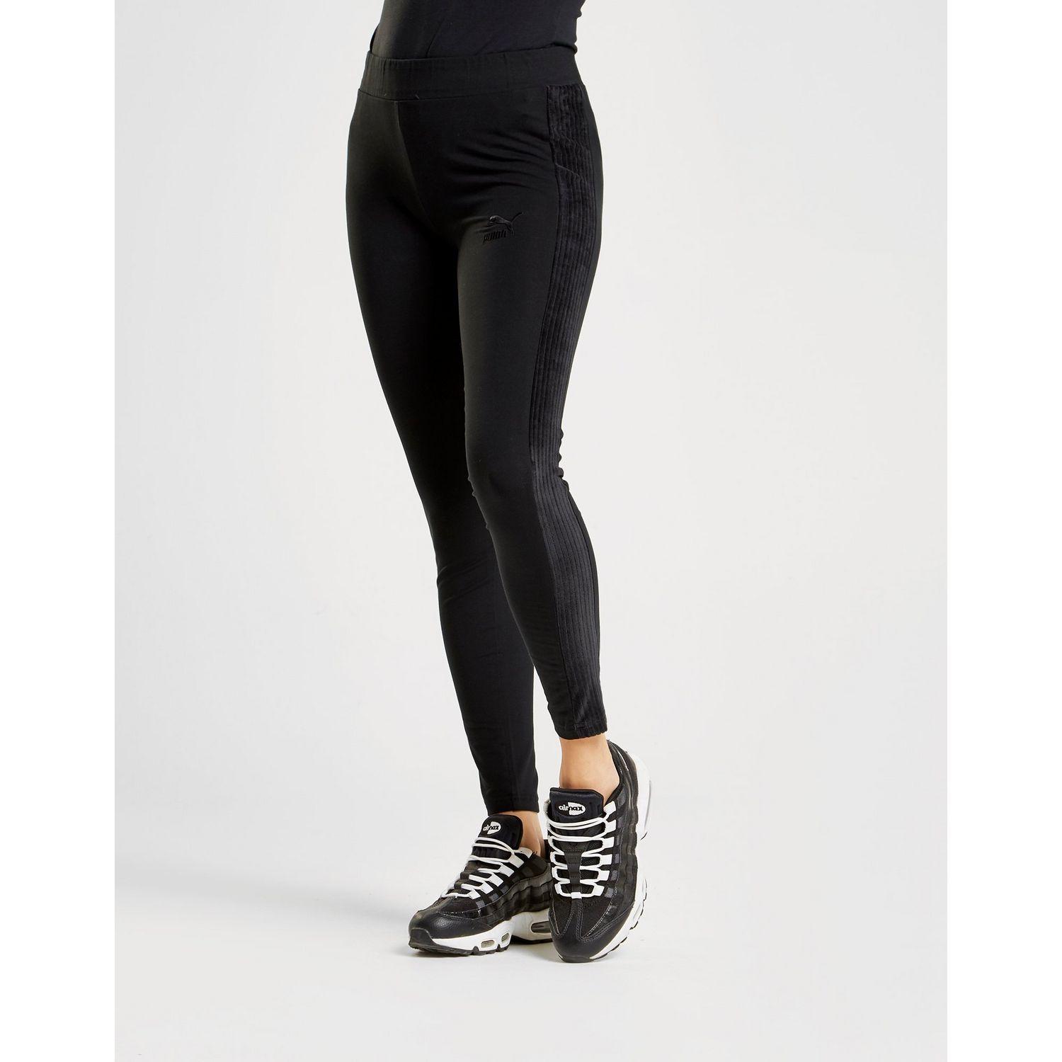 Velvet ribbed leggings Clearance