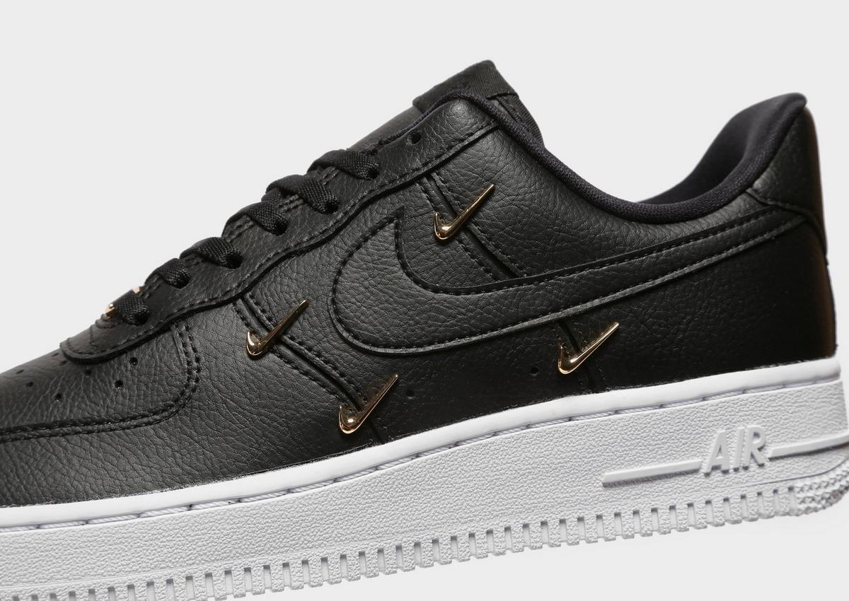 Nike Leather Air Force 1 '07 Low Lux in Black/Silver (Black) - Lyst