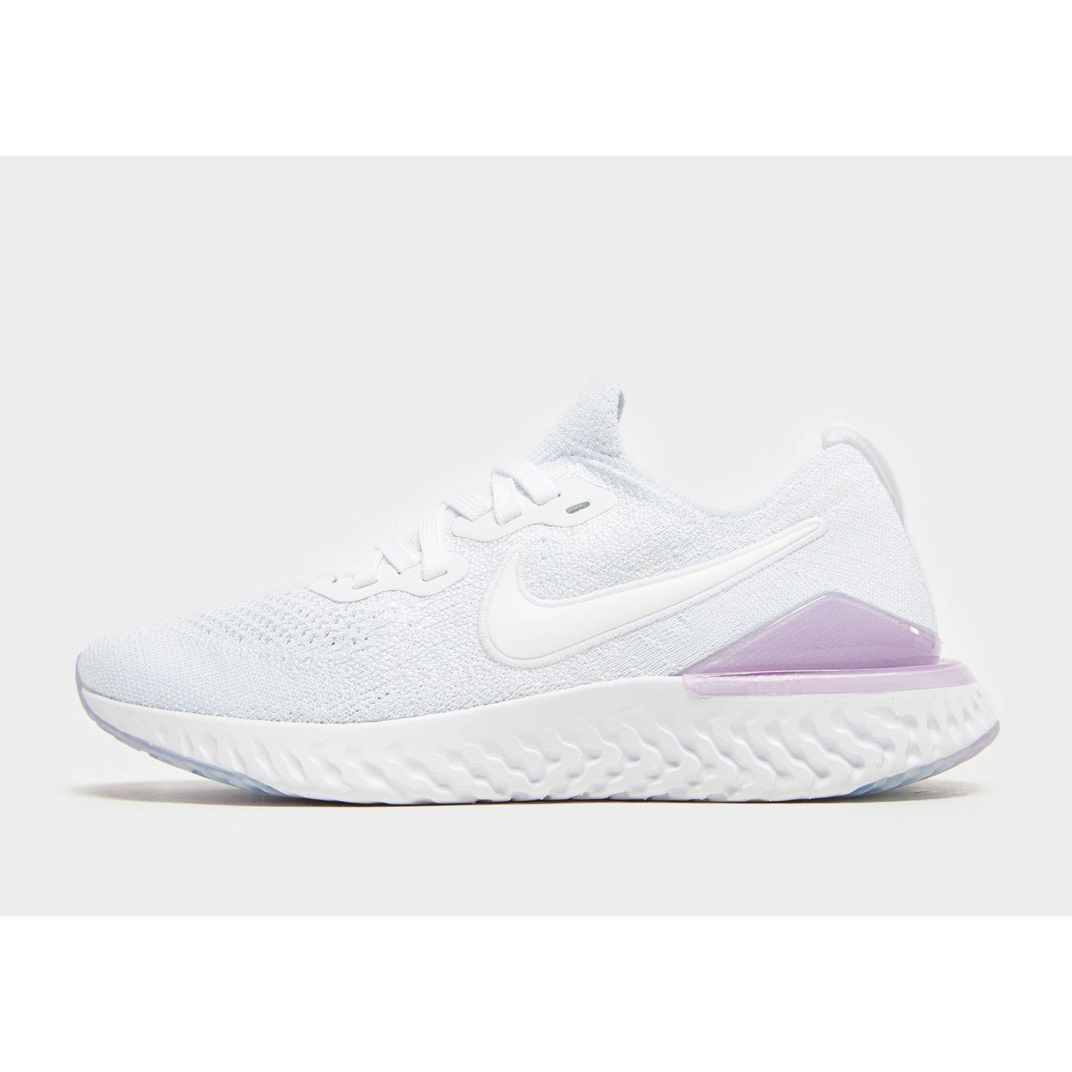 nike epic react flyknit 2 white and pink