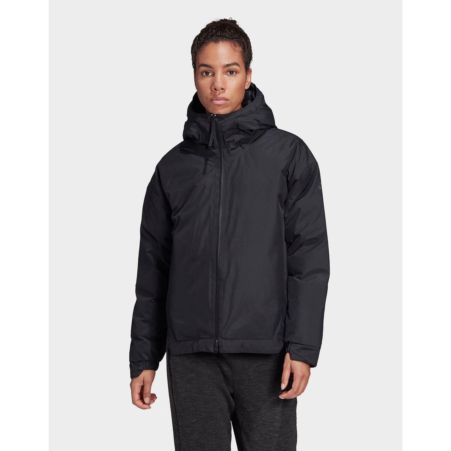 adidas Originals Synthetic Urban Insulated Rain Jacket in Black - Lyst