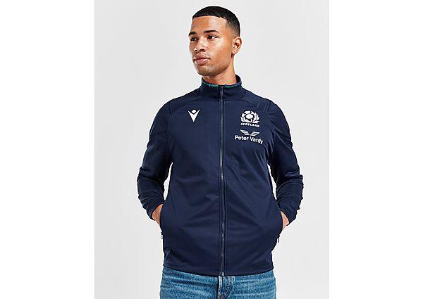 MACRON Scotland Rugby Union 2023 Full Zip Anthem Jacket in Blue