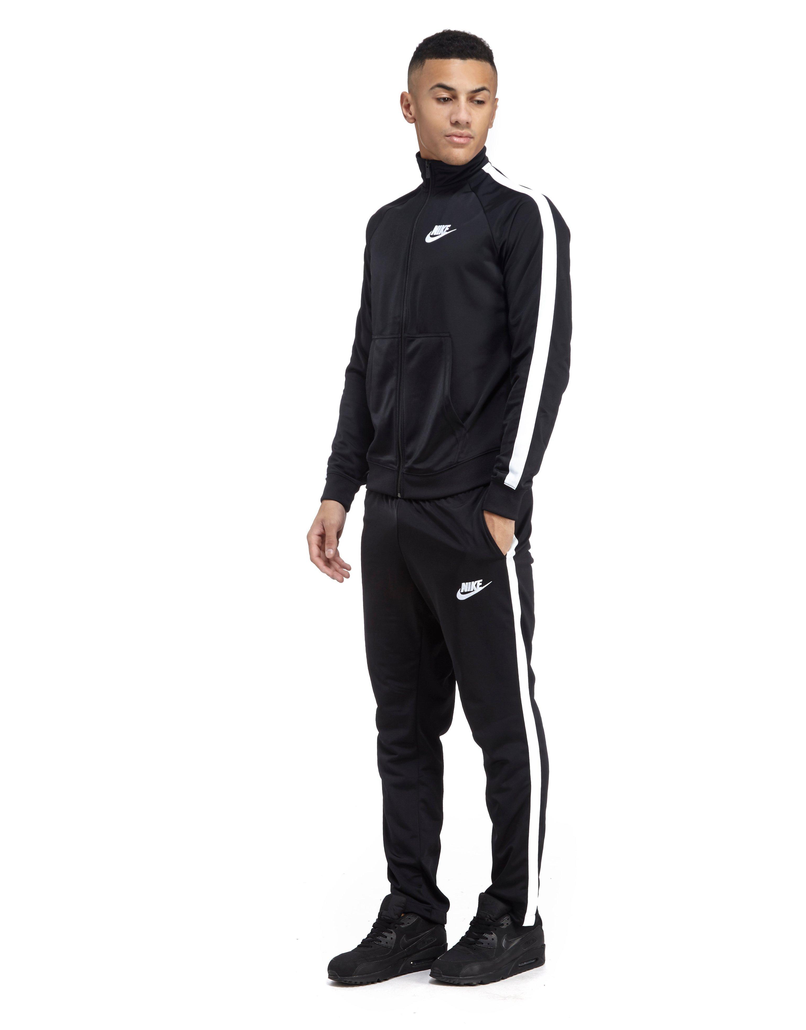 blue and black nike tracksuit