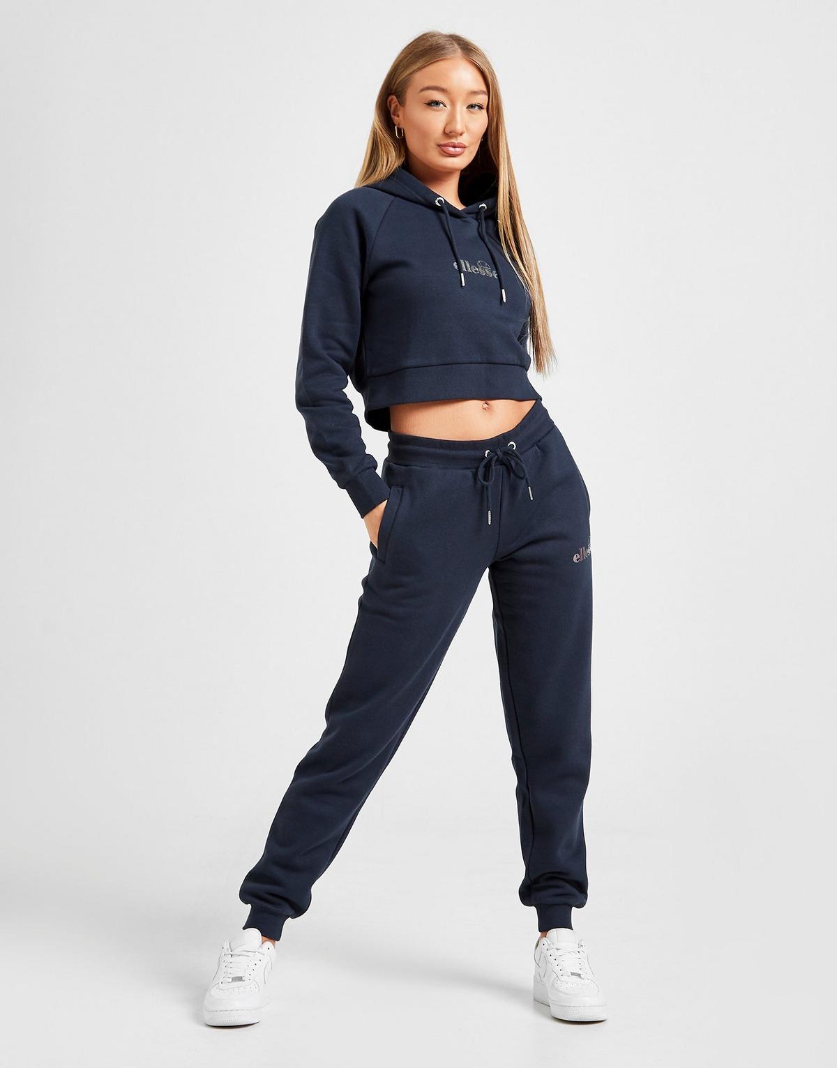 ellesse core crop overhead hoodie