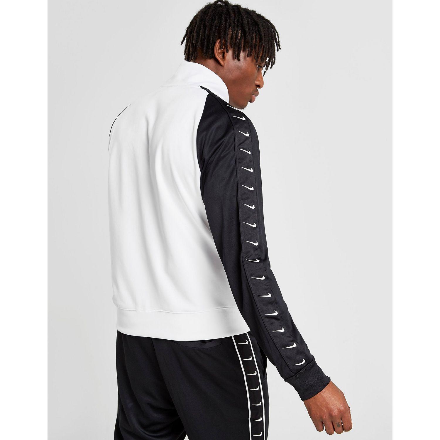 nike taped poly track top