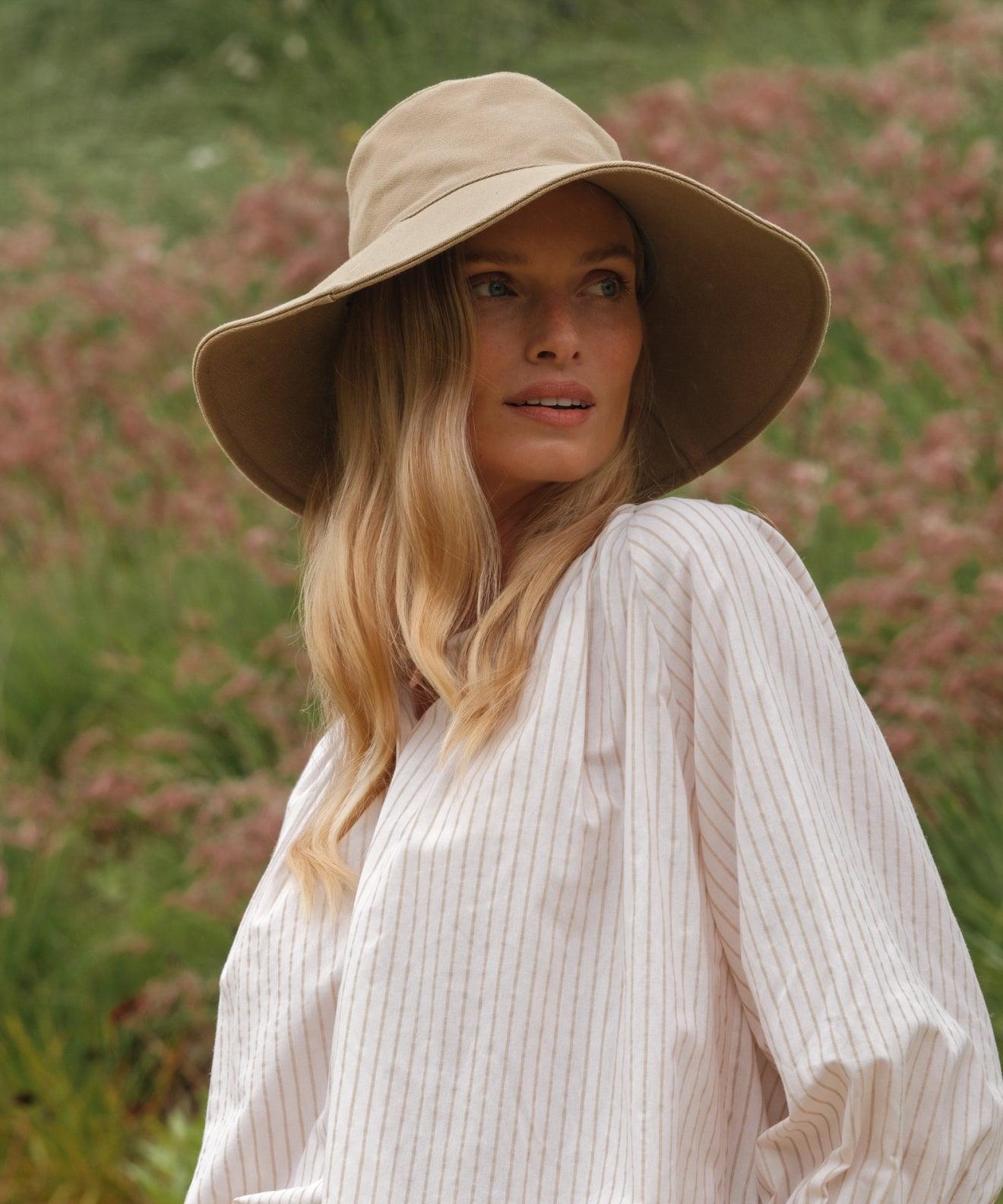 Jenni Kayne Cotton Canvas Sun Hat The Crochet Raffia Sun Hat is the summer staple meant to  main image 4
