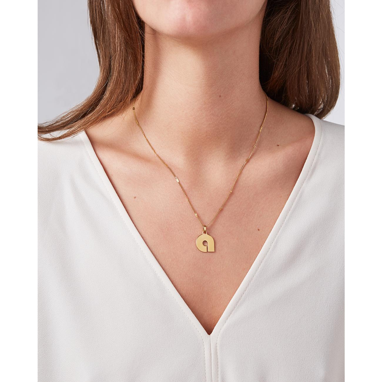 Jenny Bird Modernist Monogram Pendant 