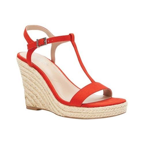 Lyst - Charles David Charles By Lili T Strap Wedge Sandal in Red - Save 29%