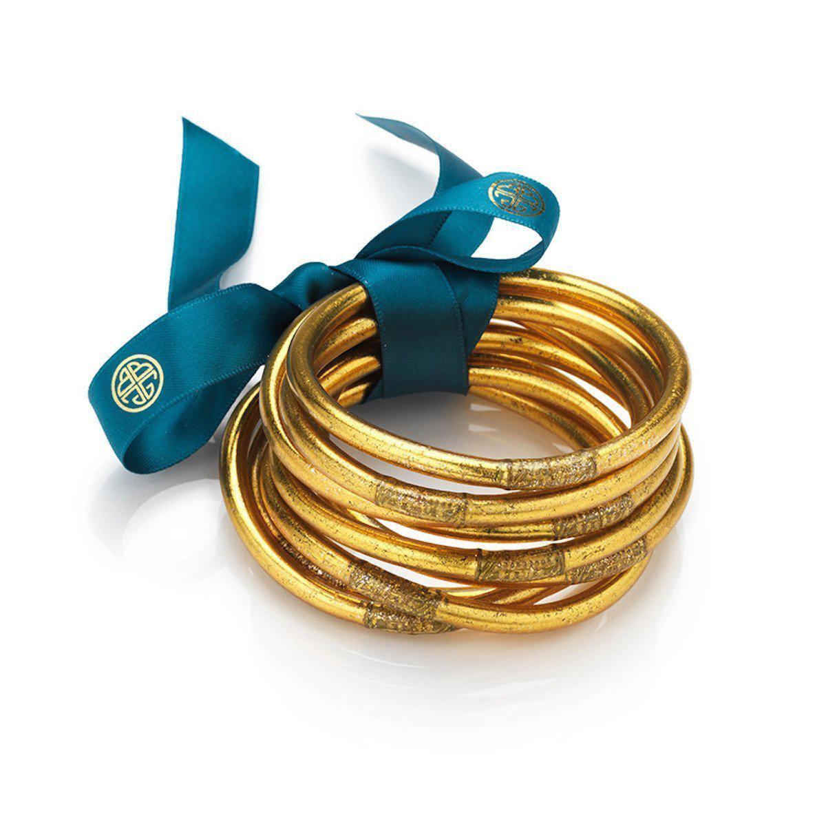 BuDhaGirl Gold All Weather Serenity Bangles in Metallic Lyst