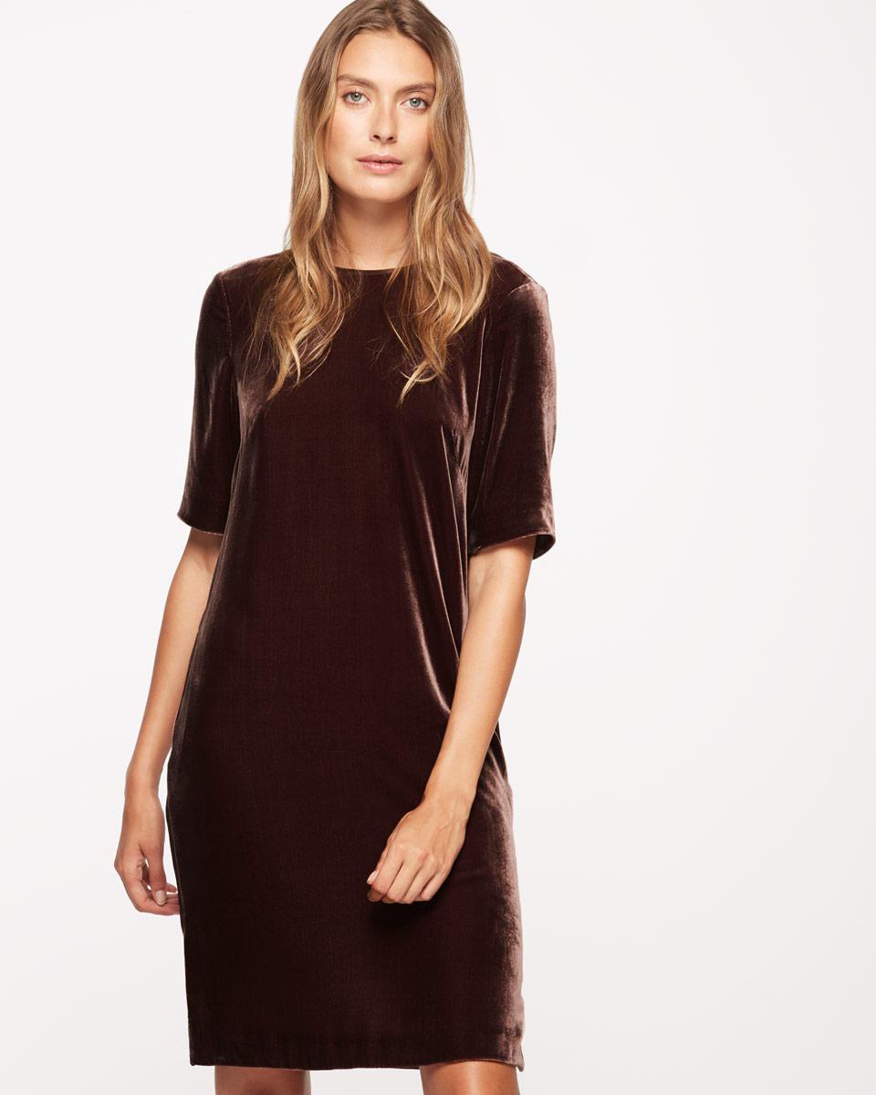 jigsaw velvet tunic dress