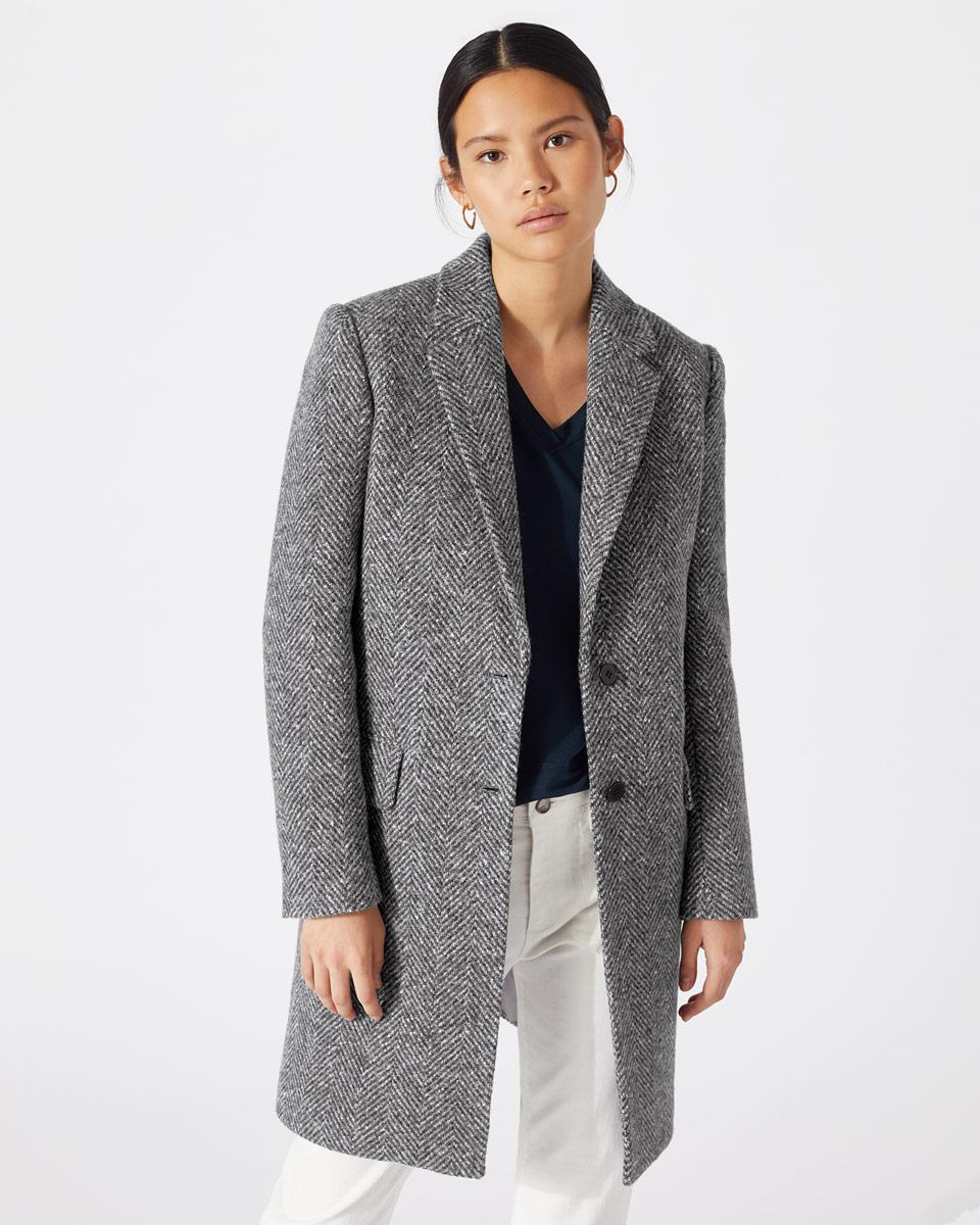 jigsaw herringbone coat