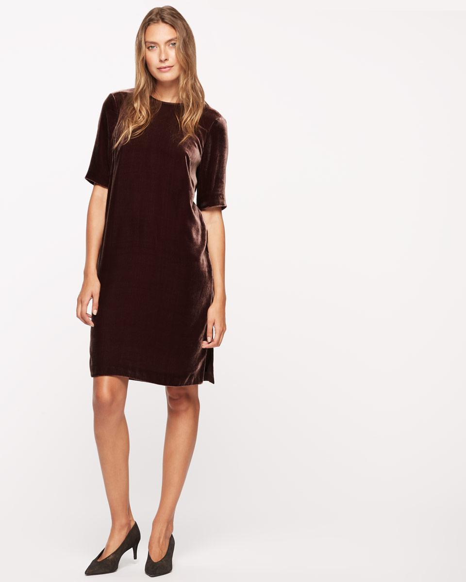 jigsaw velvet tunic dress