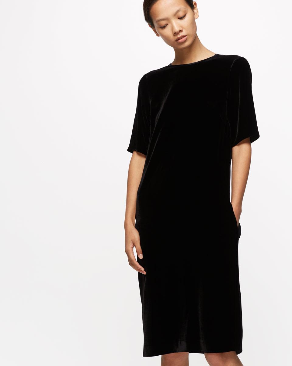 jigsaw velvet tunic dress