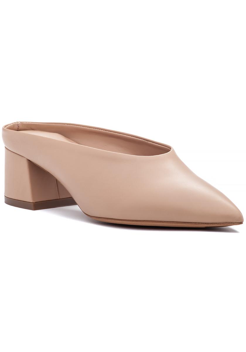 vince barrett woven leather mules