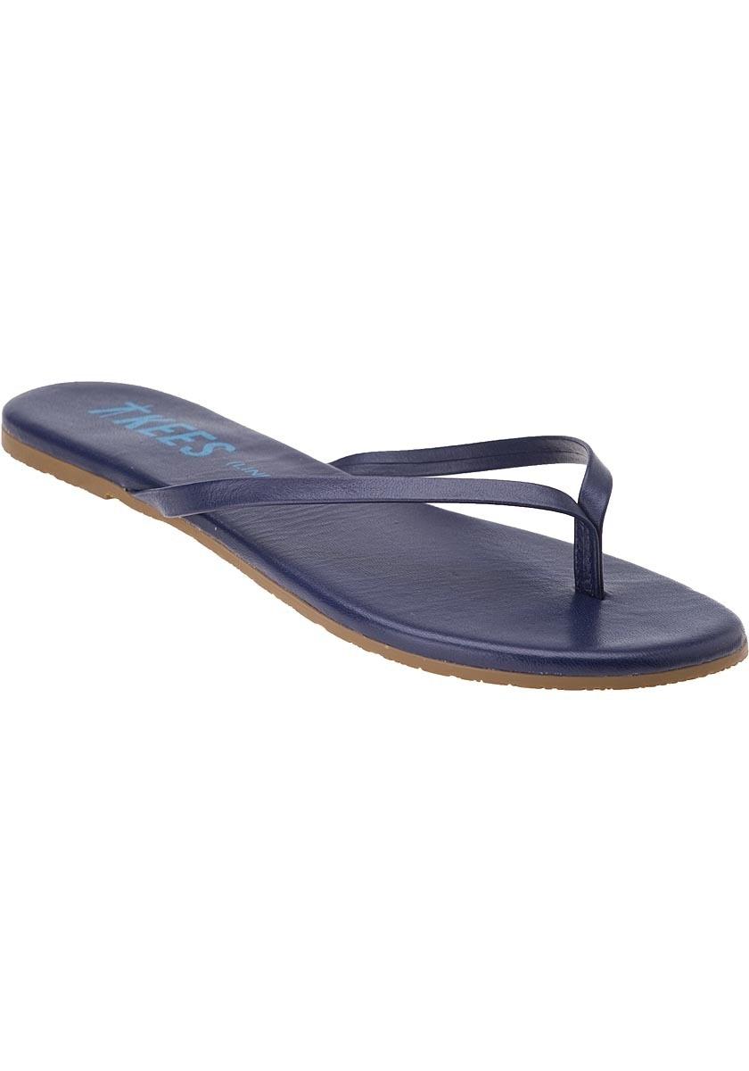 TKEES Liner Flip Flops Twilight Blue Leather Lyst