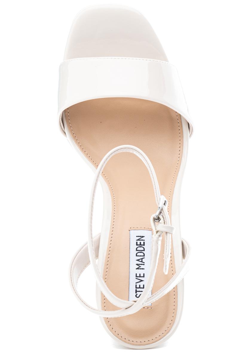 Steve Madden Lessa Sandal Bone Patent 