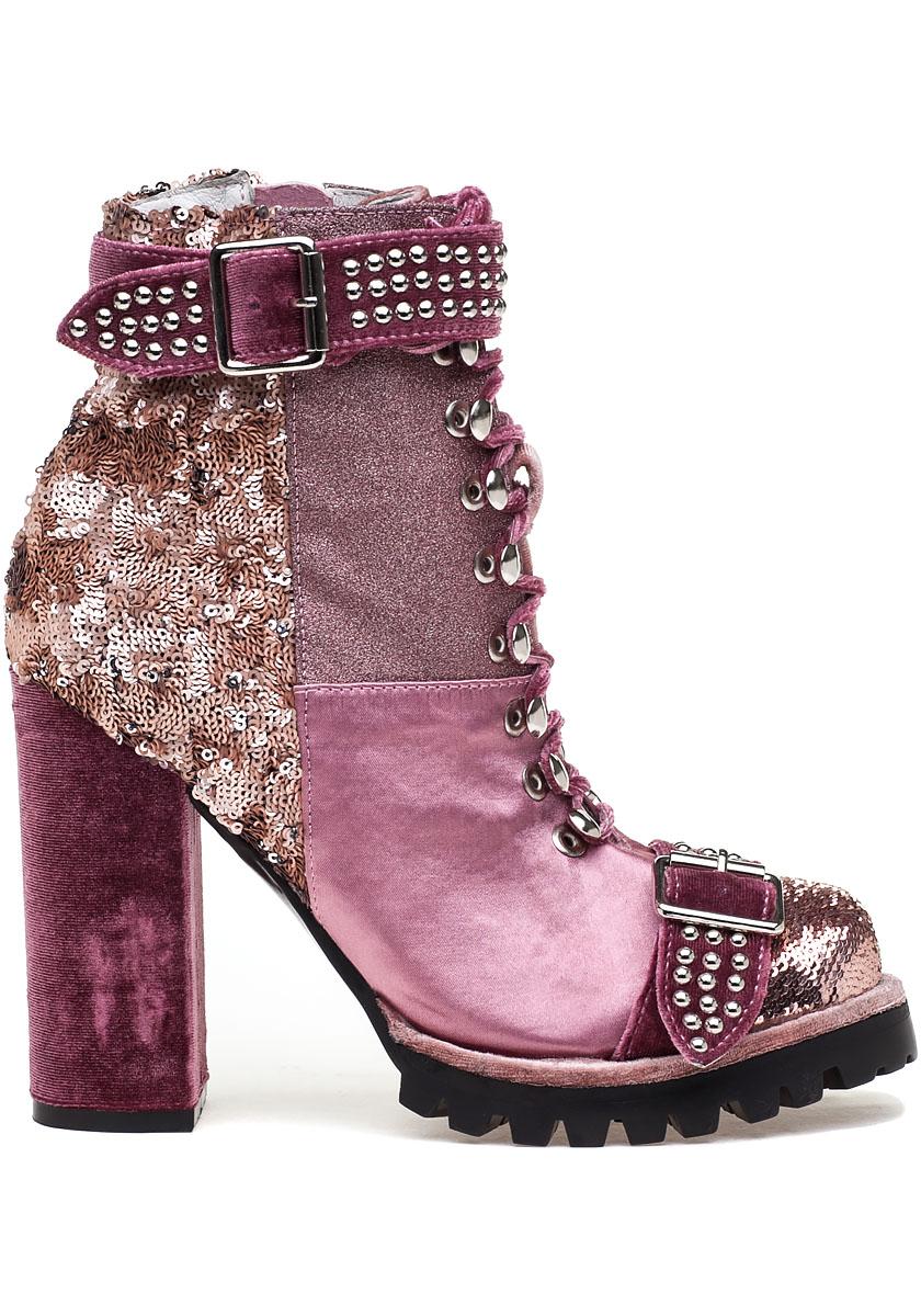 pink lilith boots