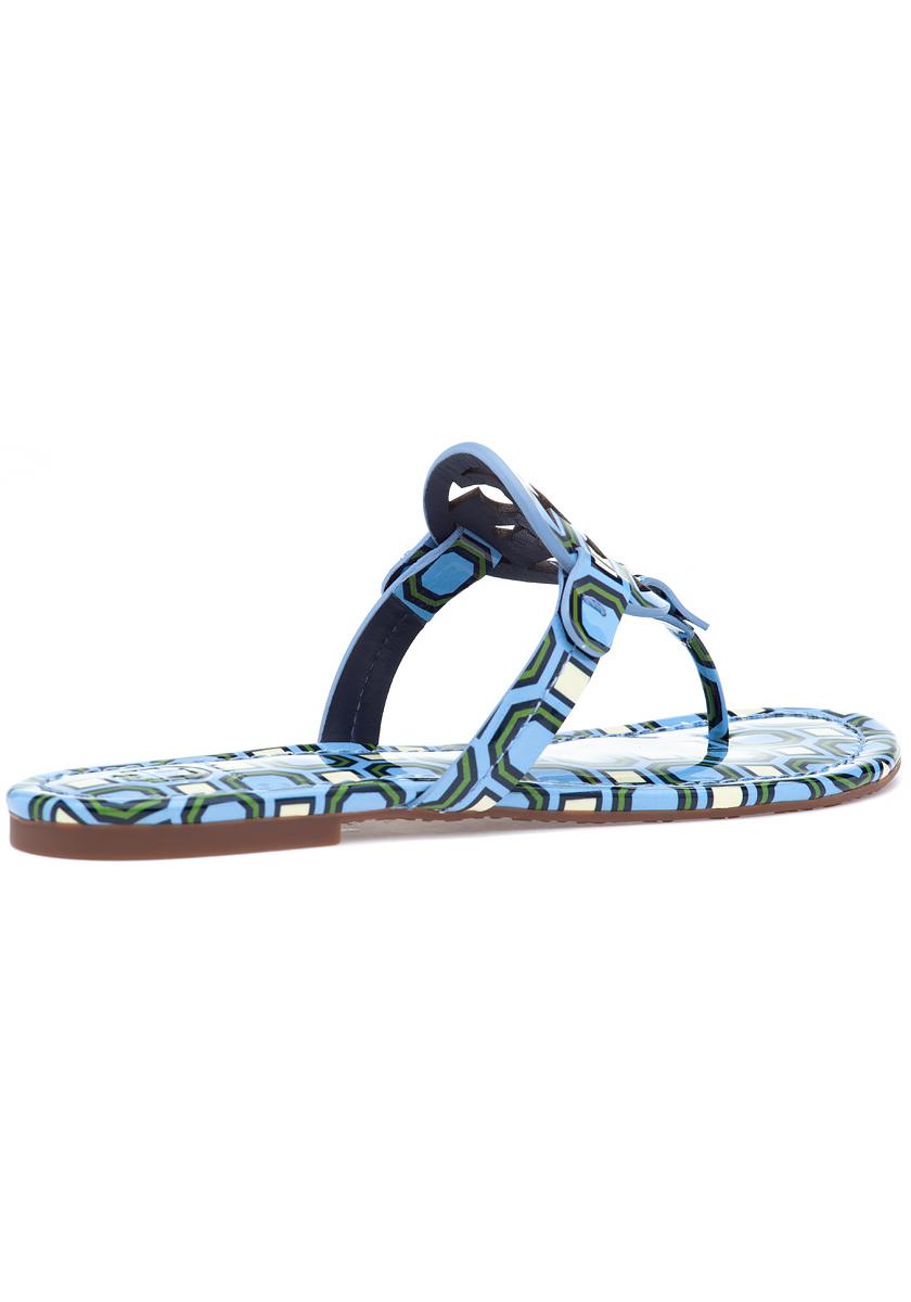 tory burch light blue flip flops