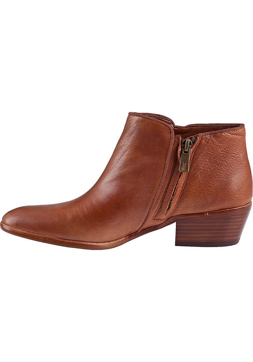 Sam Edelman Petty Ankle Boot Saddle Leather in Brown | Lyst