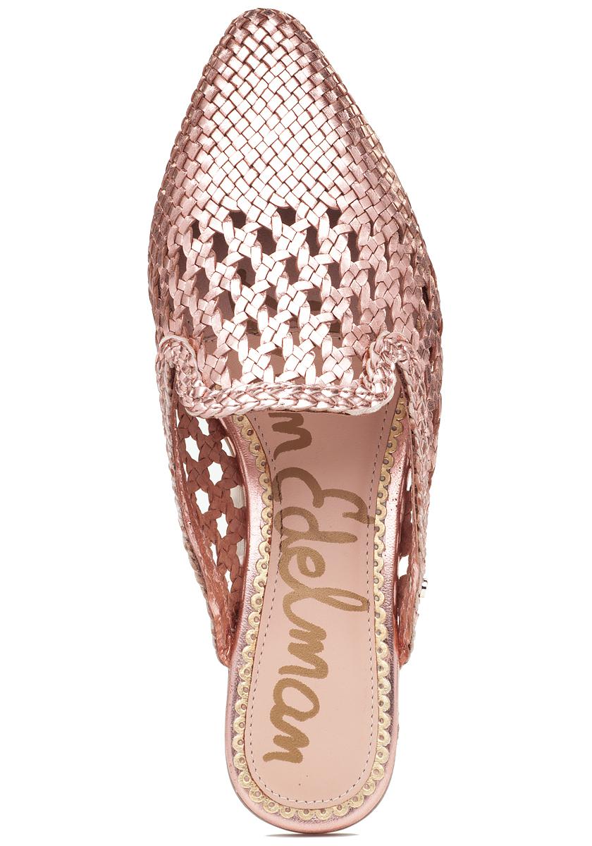 sam edelman rose gold mules