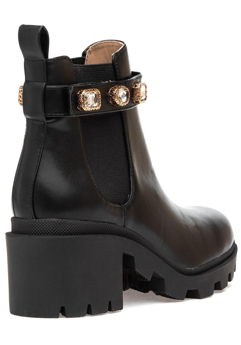 steve madden black amulet booties