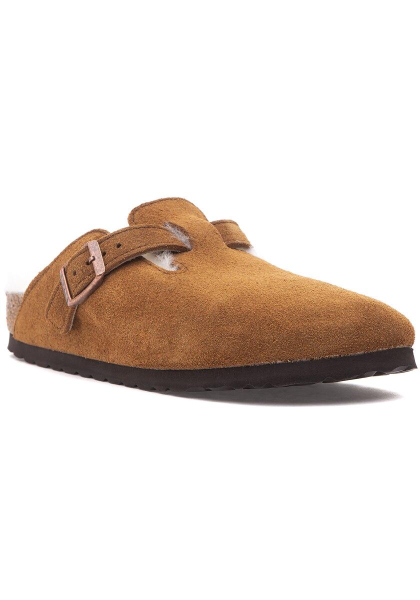 birkenstock shearling clog sale