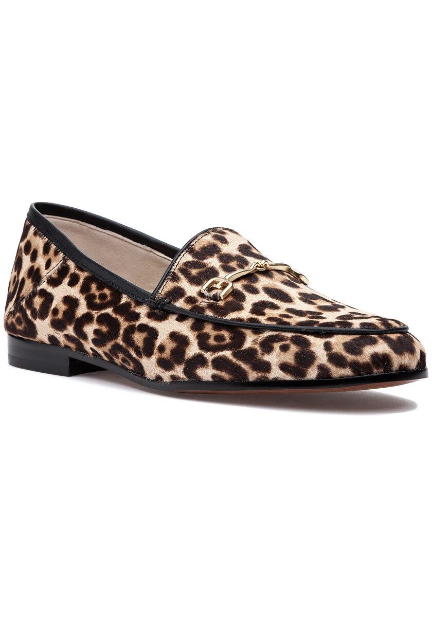 sam edelman loraine bit loafer leopard