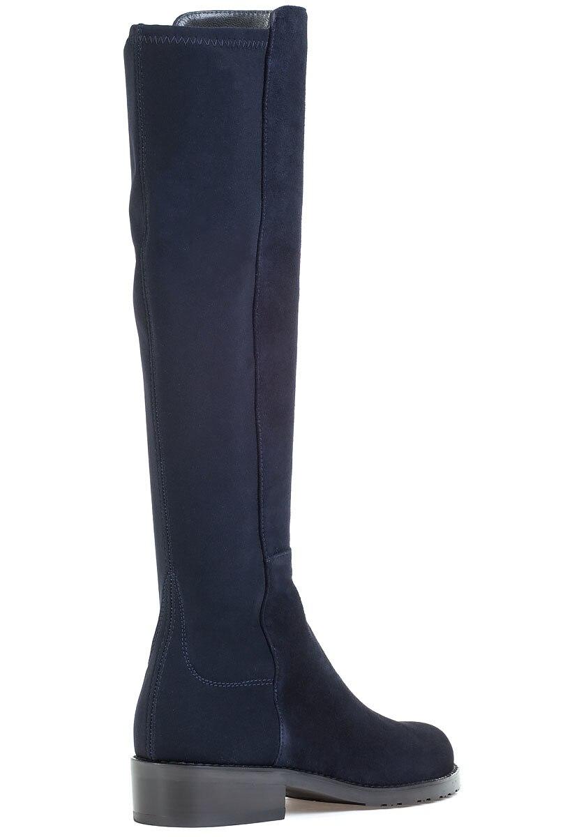 stuart weitzman blue suede boots