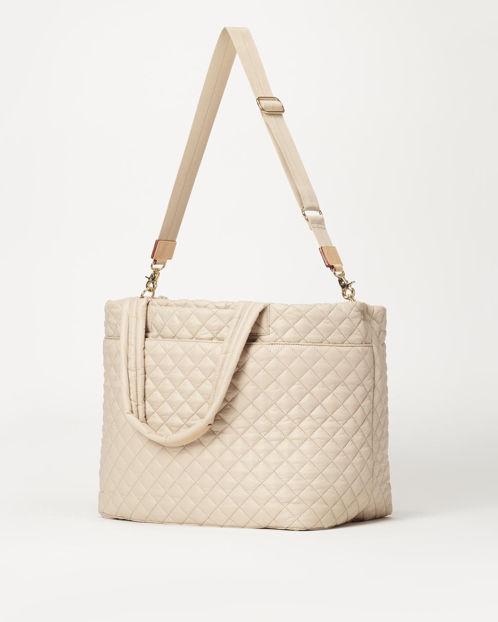 MZ Wallace Large Metro Tote Deluxe Sesame in Natural