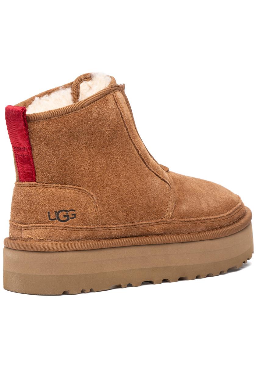 UGG Neumel Platform Zip Boot Chestnut in Brown | Lyst