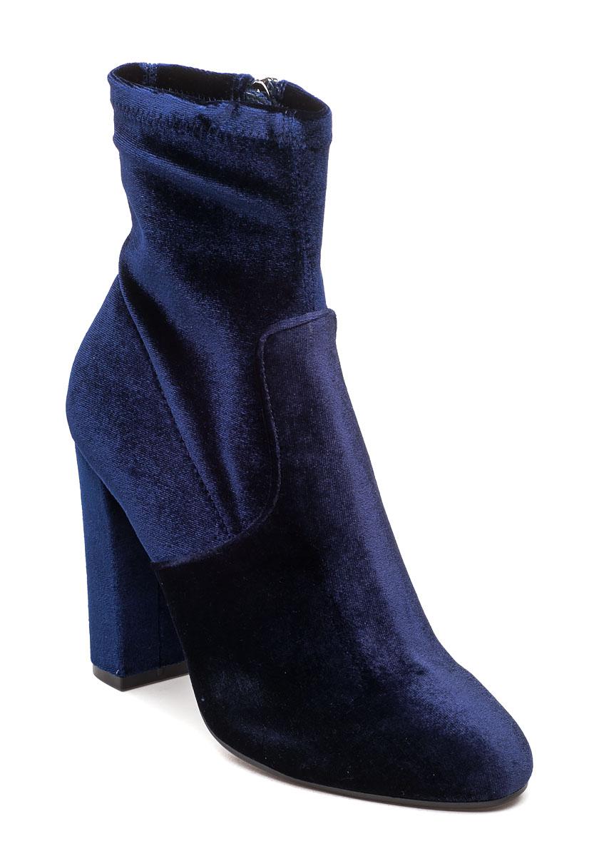 steve madden blue velvet boots