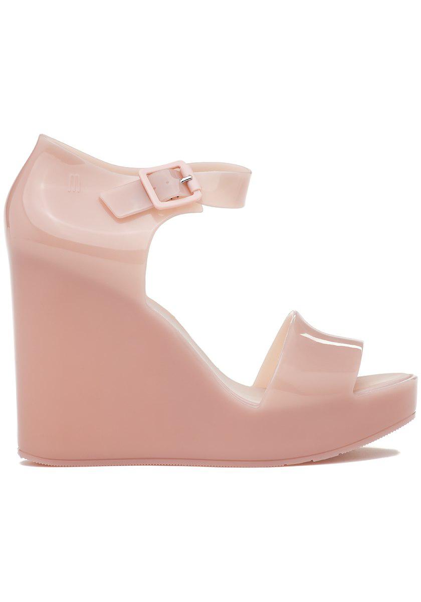 melissa mar wedge light pink